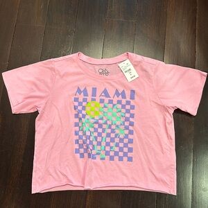 Pink Chaser T shirt. Kids size 12. Tags still on